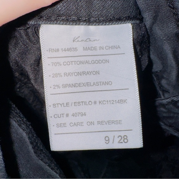 Kancan Black Wash Denim High Rise Skinny Jeans size 9/28 - Picture 5 of 6